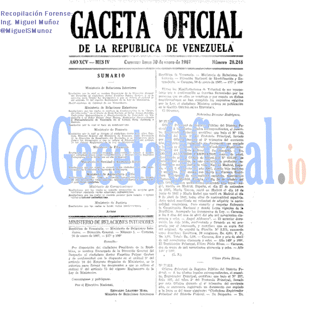 Gaceta Oficial 28248 del 30 Enero 1967