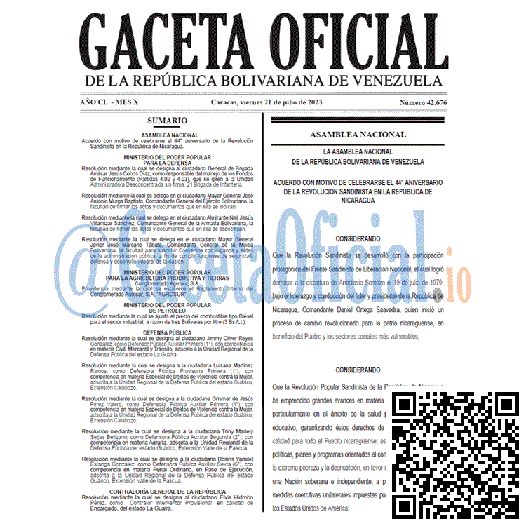 Gaceta Oficial, Gaceta 42676, Gaceta 42676 HD, Gaceta #42676, Gaceta Oficial Venezuela #42676