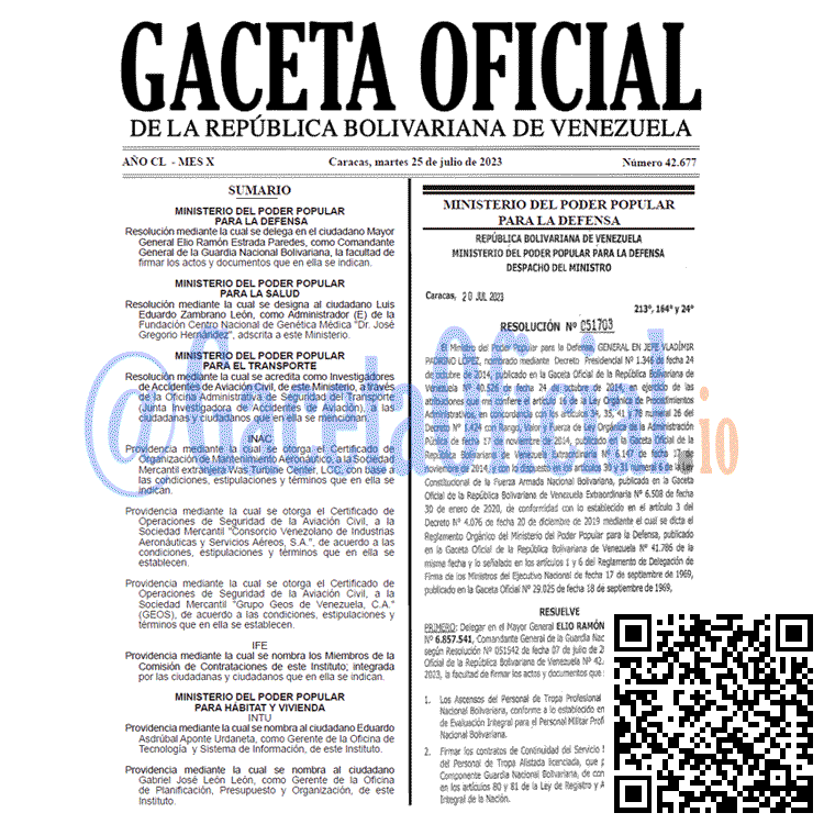 Gaceta Oficial, Gaceta 42677, Gaceta 42677 HD, Gaceta #42677, Gaceta Oficial Venezuela #42677