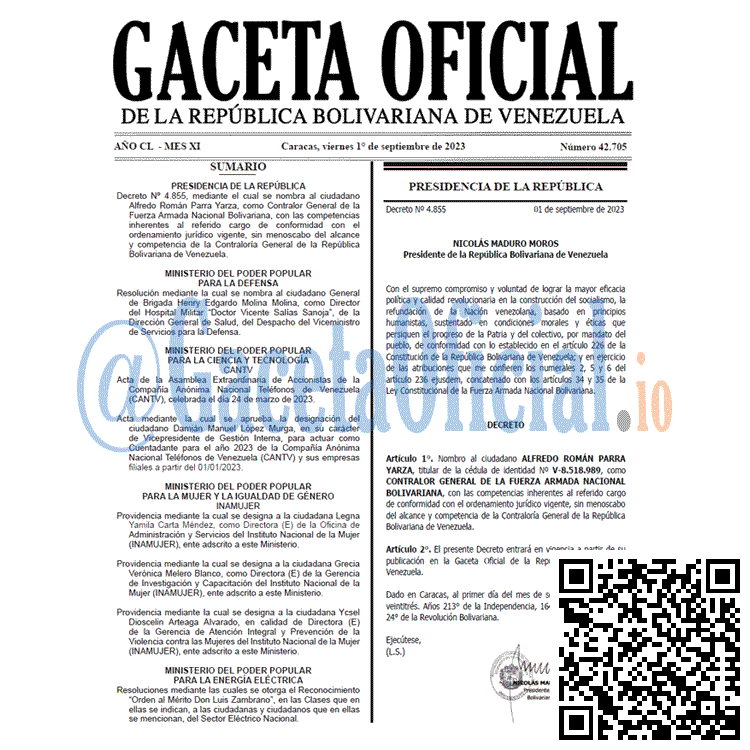 Gaceta Oficial, Gaceta 42705, Gaceta 42705 HD, Gaceta #42705, Gaceta Oficial Venezuela #42705