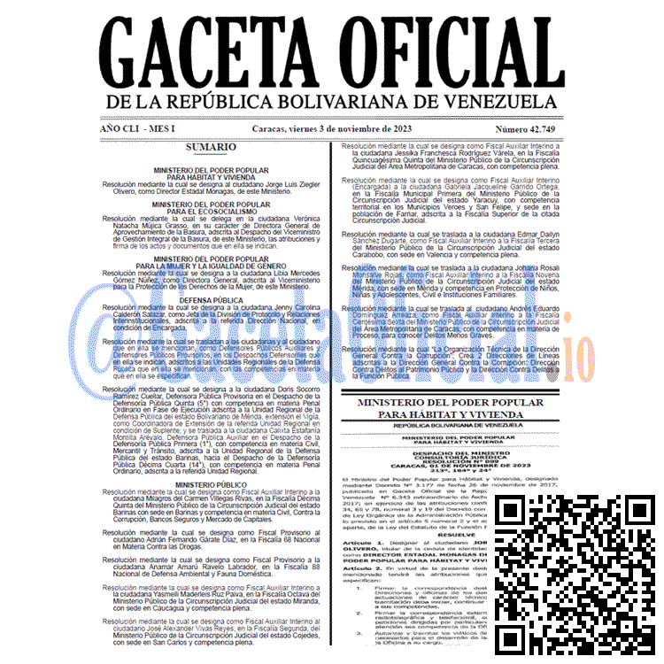 Gaceta Oficial, Gaceta 42749, Gaceta 42749 HD, Gaceta #42749, Gaceta Oficial Venezuela #42749