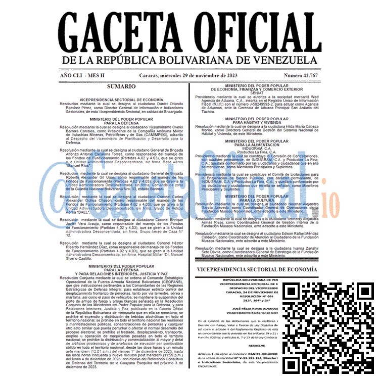 Gaceta Oficial, Gaceta 42767, Gaceta 42767 HD, Gaceta #42767, Gaceta Oficial Venezuela #42767