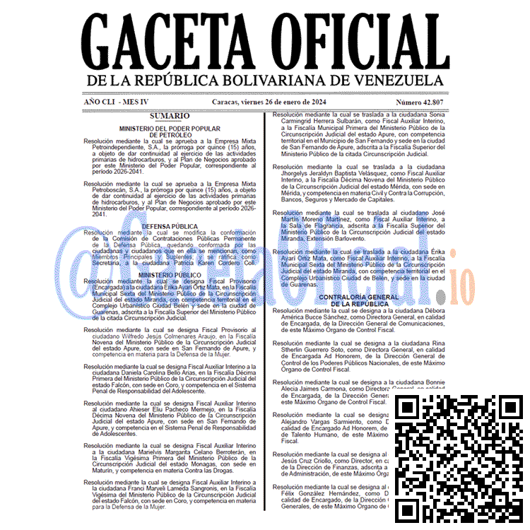 Gaceta Oficial, Gaceta 42807, Gaceta 42807 HD, Gaceta #42807, Gaceta Oficial Venezuela #42807
