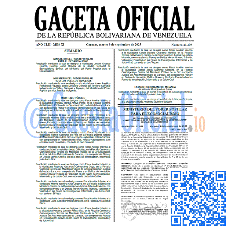 Venezuela Gaceta Oficial 43209 del 9 septiembre 2025 Gaceta Oficial, Gaceta 43209, Gaceta 43209 HD, Gaceta #43209, Gaceta Oficial Venezuela #43209
