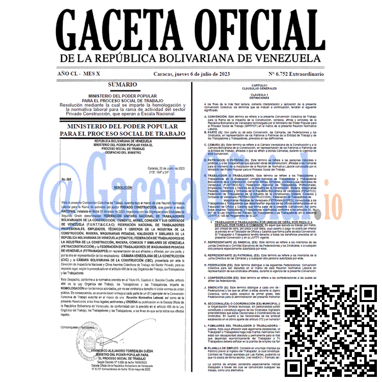 Gaceta Oficial, Gaceta 6752, Gaceta 6752 HD, Gaceta #6752, Gaceta Oficial Venezuela #6752