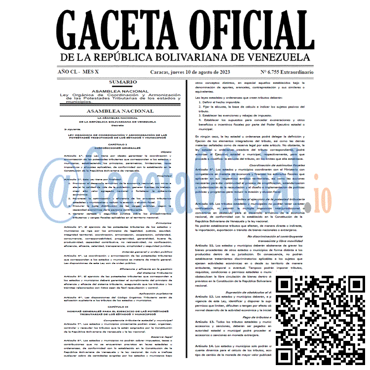 Gaceta Oficial, Gaceta 6755, Gaceta 6755 HD, Gaceta #6755, Gaceta Oficial Venezuela #6755