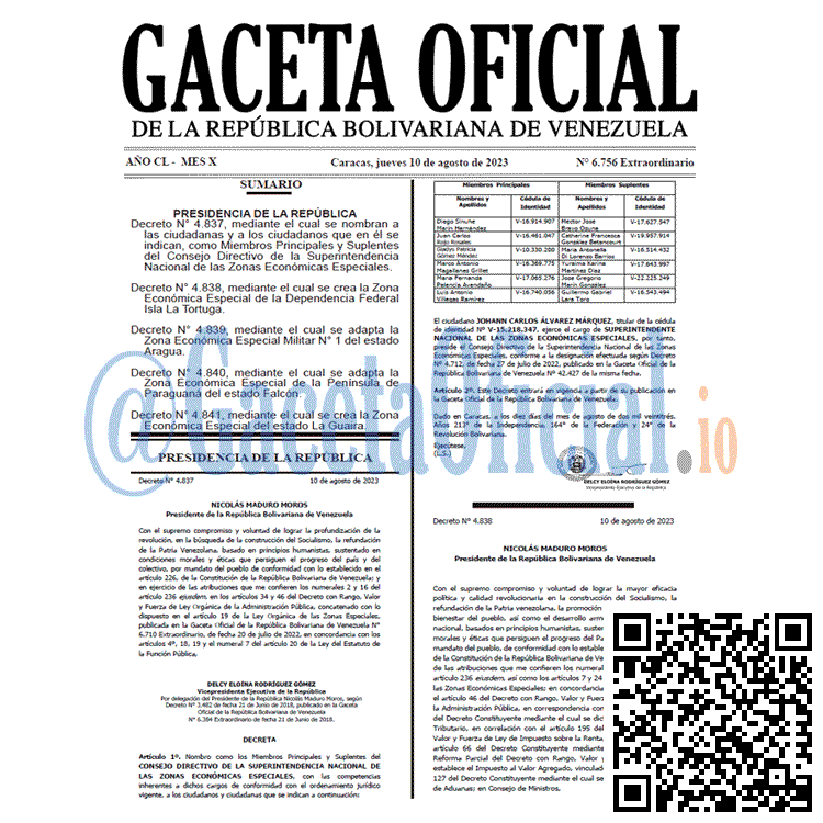 Gaceta Oficial, Gaceta 6756, Gaceta 6756 HD, Gaceta #6756, Gaceta Oficial Venezuela #6756