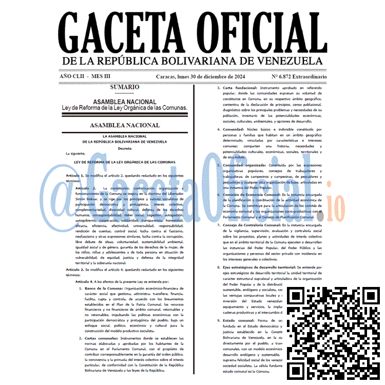 Gaceta Oficial, Gaceta 6872, Gaceta 6872 HD, Gaceta #6872, Gaceta Oficial Venezuela #6872