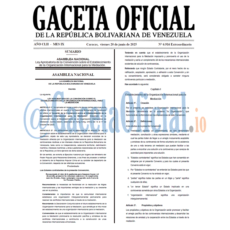 Gaceta Oficial, Gaceta 6916, Gaceta 6916 HD, Gaceta #6916, Gaceta Oficial Venezuela #6916