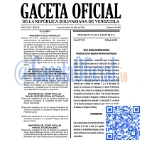 Gaceta Oficial, Gaceta 43409, Gaceta 43409 HD, Gaceta #43409, Gaceta Oficial Venezuela #43409