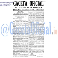 Gaceta Oficial 1076 del 10 Enero 1967