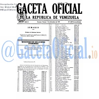 Gaceta Oficial 4007 del 11 Diciembre 1987