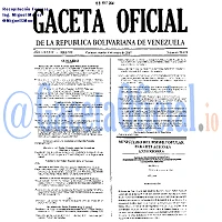 Gaceta Oficial 38678 del 8 Mayo 2007