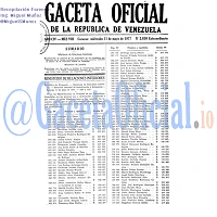 Gaceta Oficial 2030 del 11 Mayo 1977