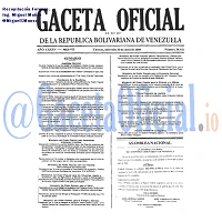 Gaceta Oficial 38921 del 30 Abril 2008