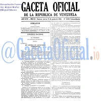 Gaceta Oficial 1036 del 11 Agosto 1966