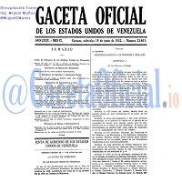 Gaceta Oficial 23861 del 18 Junio 1952