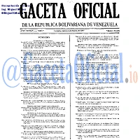 Gaceta Oficial 38638 del 6 Marzo 2007