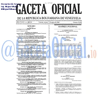 Gaceta Oficial 38985 del 1 Agosto 2008