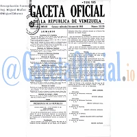 Gaceta Oficial 33135 del 2 Enero 1985