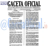 Gaceta Oficial 6078 del 15 Junio 2012