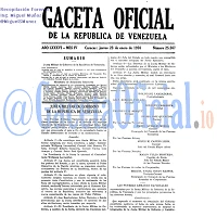 Gaceta Oficial 25567 del 23 Enero 1958