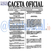 Gaceta Oficial 39772 del 5 Octubre 2011