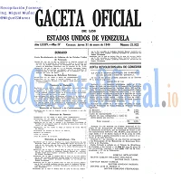 Gaceta Oficial 21922 del 31 Enero 1946